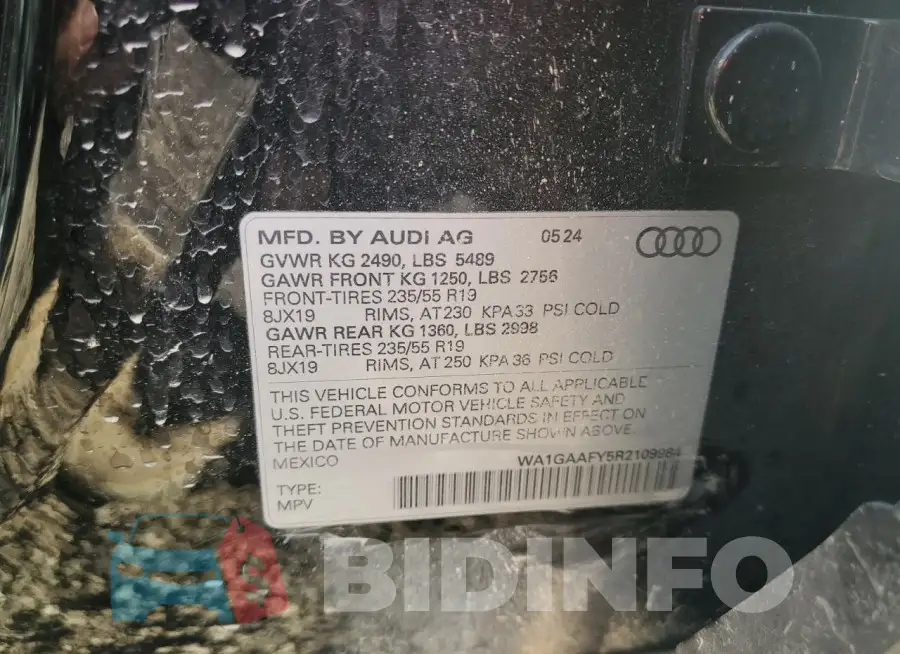 WA1GAAFY5R2109984 Photo# 13
