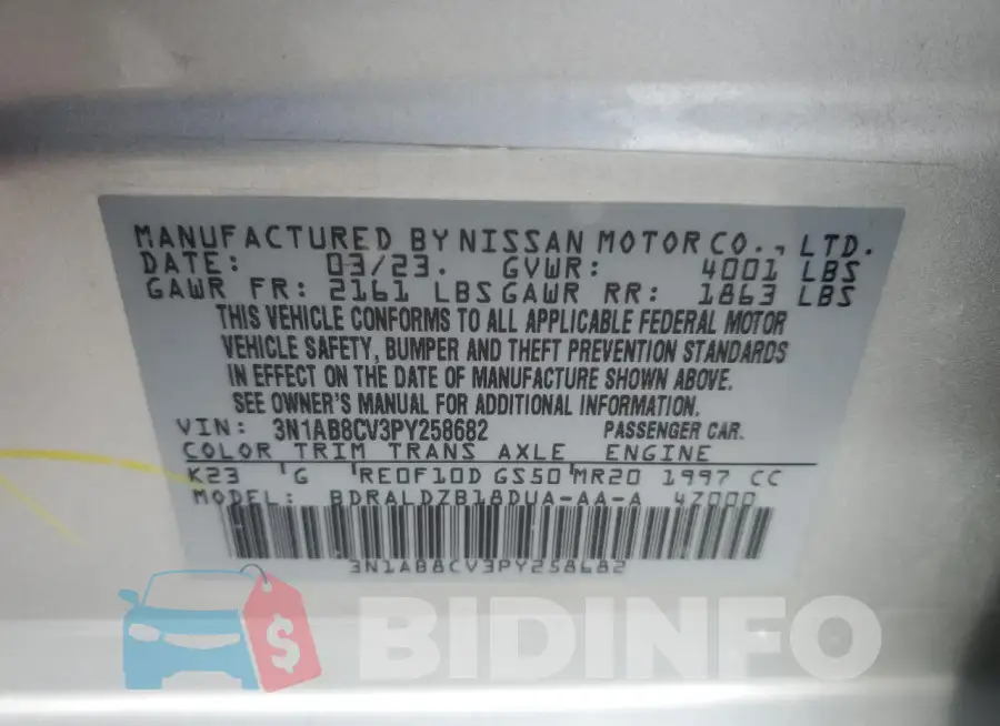 3N1AB8CV3PY258682 Photo# 12