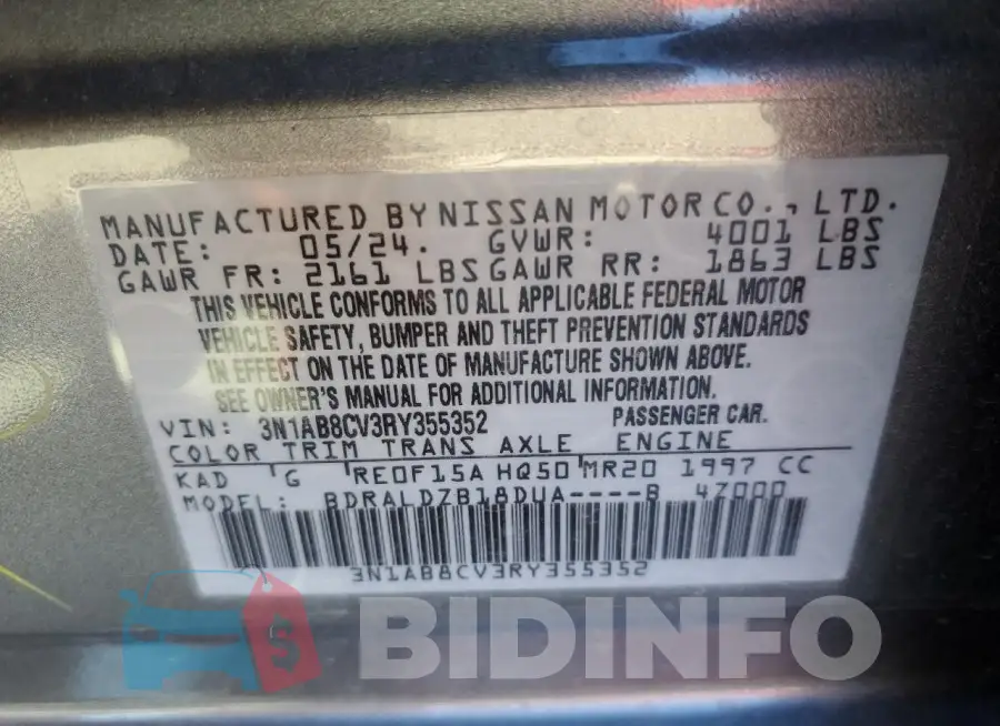 3N1AB8CV3RY355352 Photo# 12
