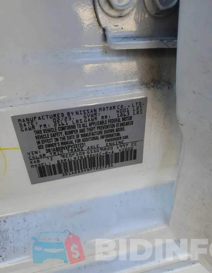 3N1AB8DVXPY237231 Photo# 12