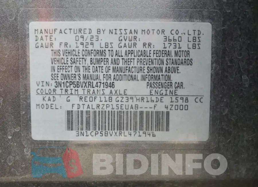 3N1CP5BVXRL471946 Photo# 12
