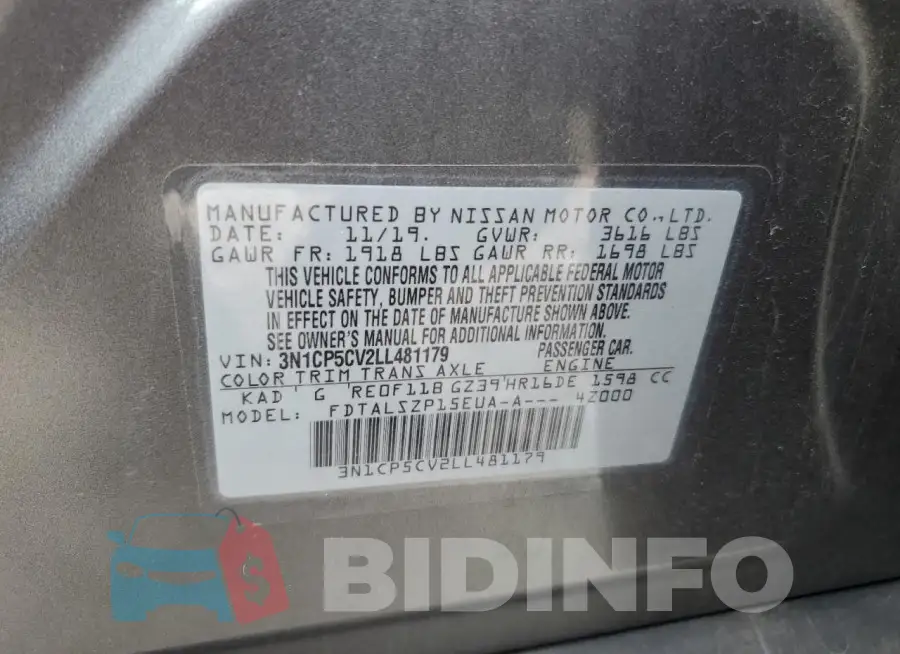 3N1CP5CV2LL481179 Photo# 12