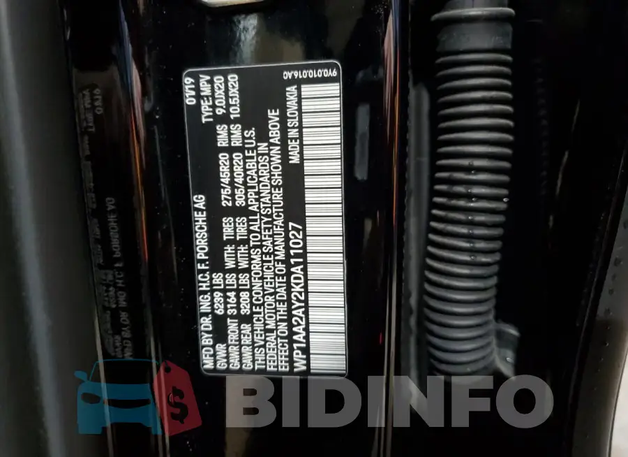 WP1AA2AY2KDA11027 Photo# 13