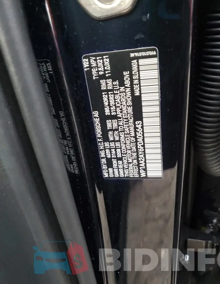 WP1AA2AY6PDA05643 Photo# 13
