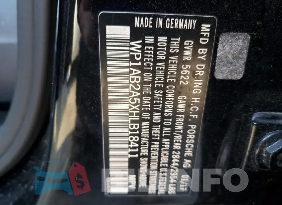 WP1AB2A5XHLB18411 Photo# 13