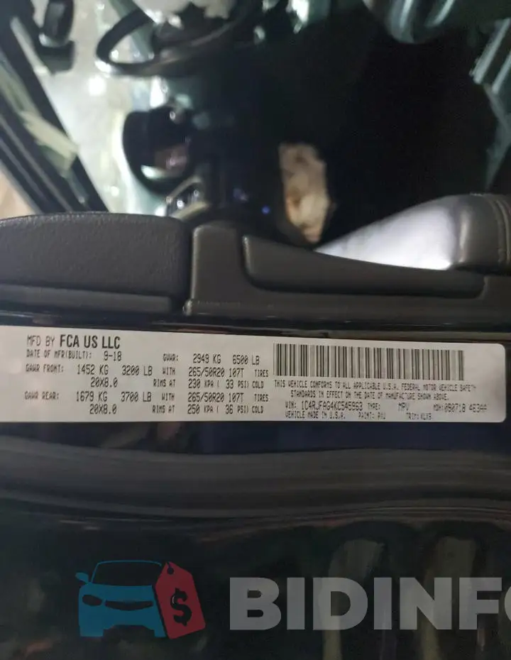 1C4RJFAG4KC545963 Photo# 13