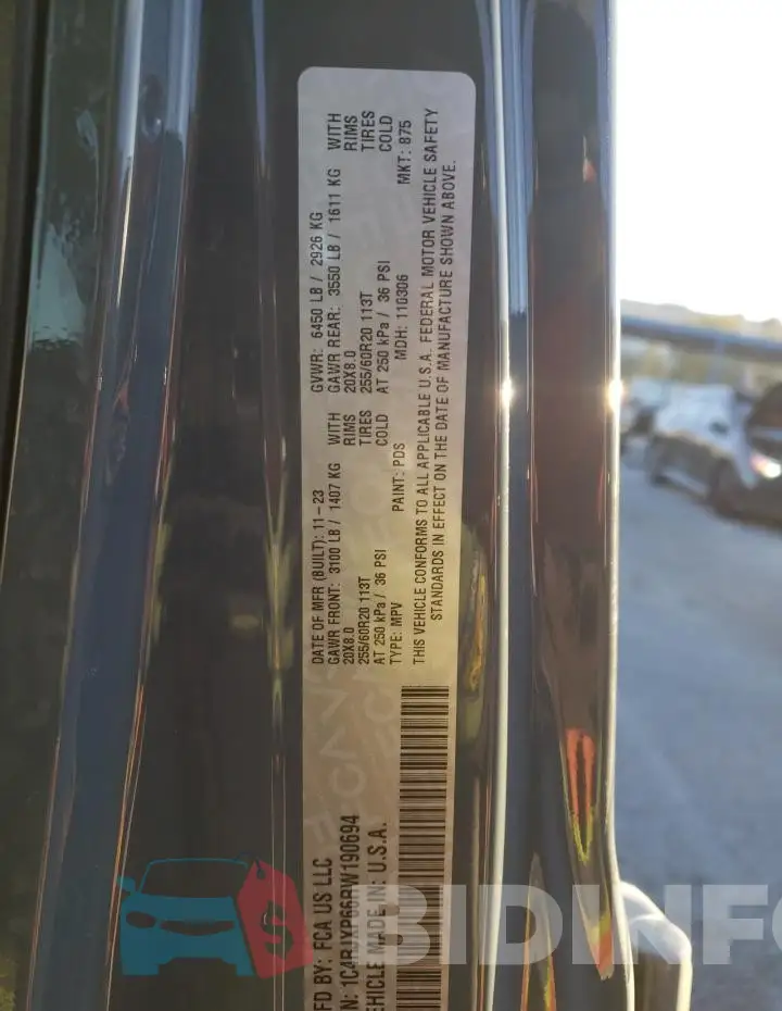 1C4RJXP66RW190694 Photo# 13
