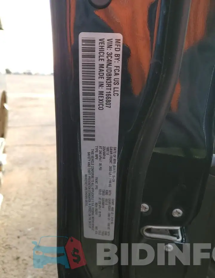 3C4NJDBN3RT166807 Photo# 12
