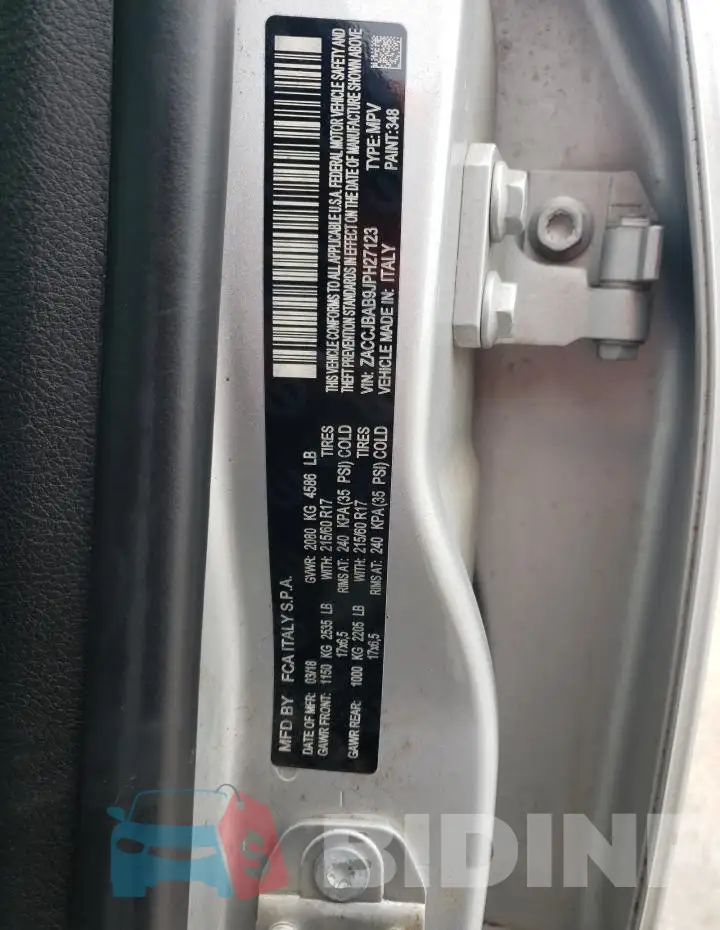 ZACCJBAB9JPH27123 Photo# 14