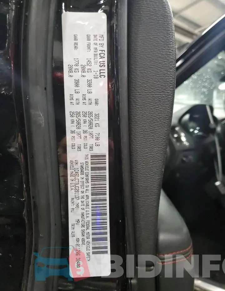1C4SDJCT9JC291137 Photo# 14