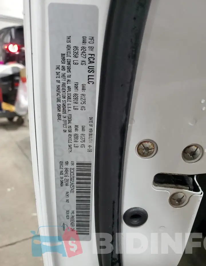 2C3CDZGG2JH257431 Photo# 12