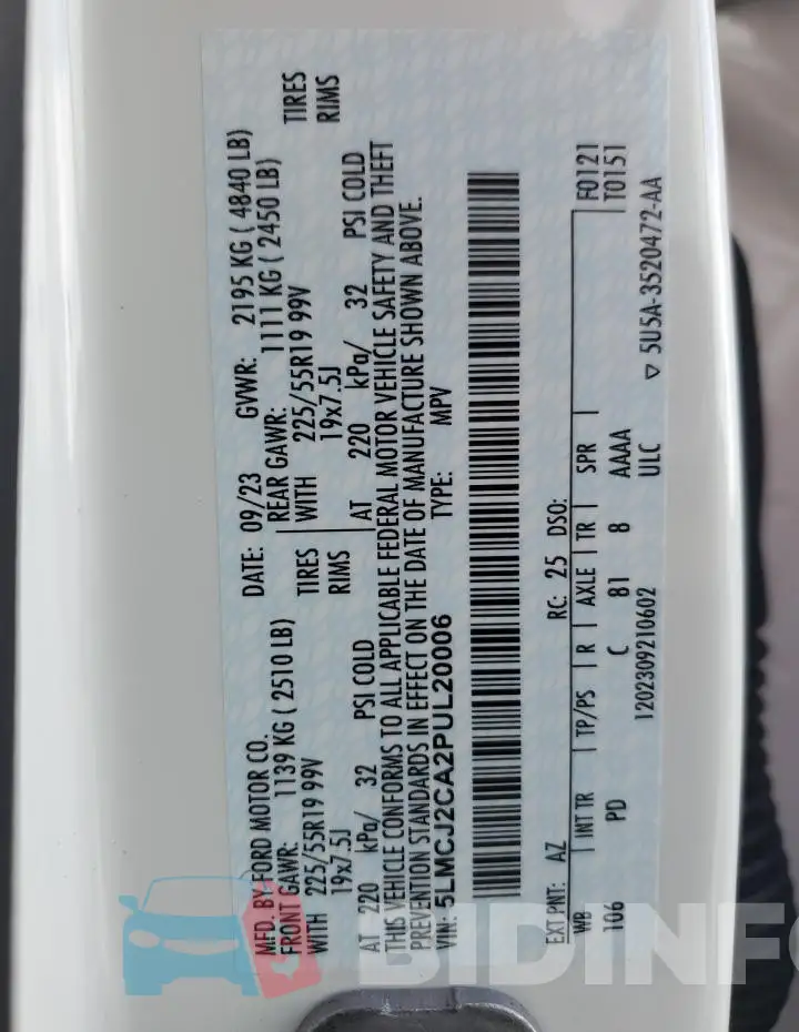 5LMCJ2CA2PUL20006 Photo# 13