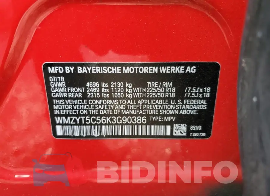 WMZYT5C56K3G90386 Photo# 12