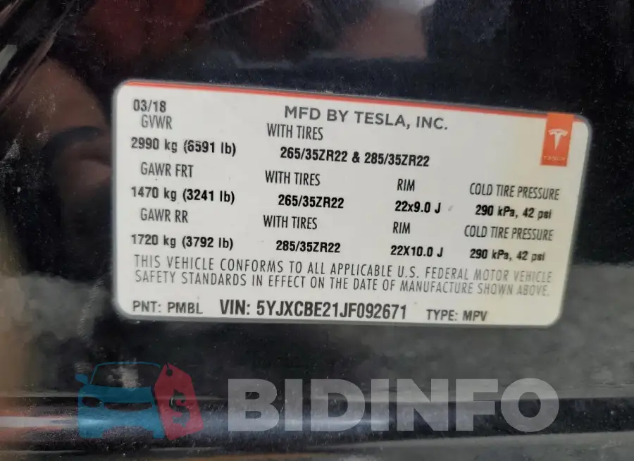 5YJXCBE21JF092671 Photo# 14