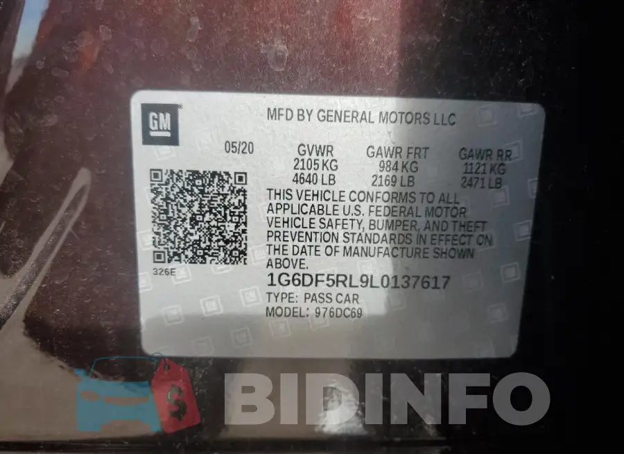 1G6DF5RL9L0137617 Photo# 12
