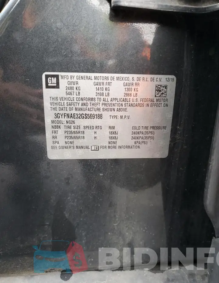3GYFNAE32GS569188 Photo# 13