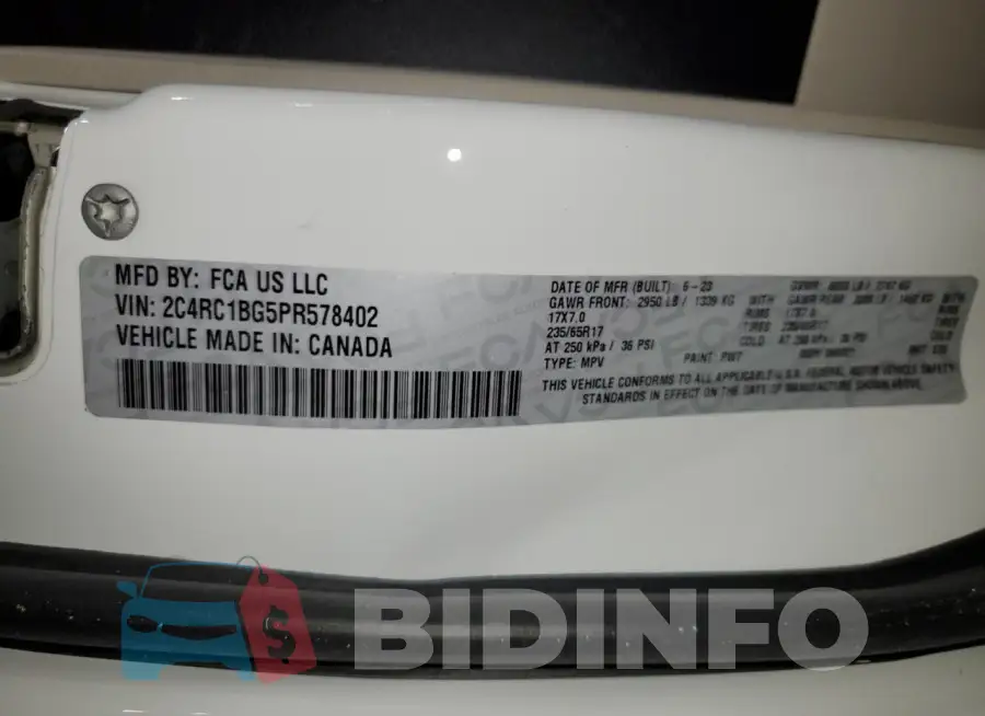 2C4RC1BG5PR578402 Photo# 13