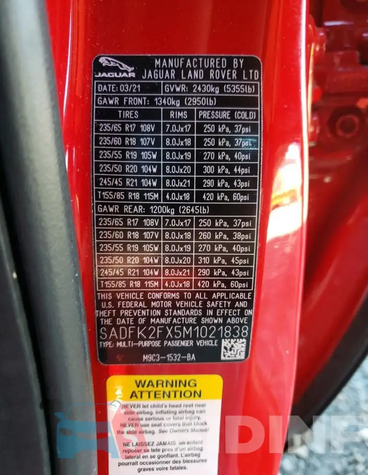 SADFK2FX5M1021838 Photo# 13