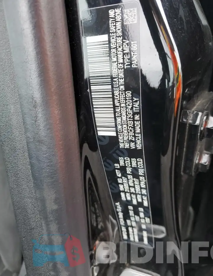 ZFBCFXBT3GP420190 Photo# 12