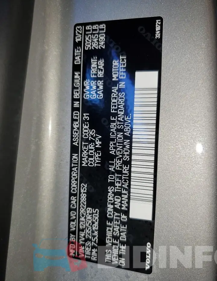 YV4L12UK2R2288152 Photo# 13
