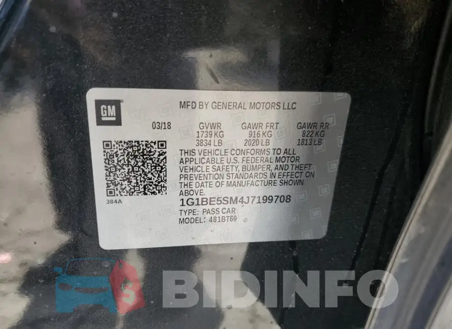 1G1BE5SM4J7199708 Photo# 12