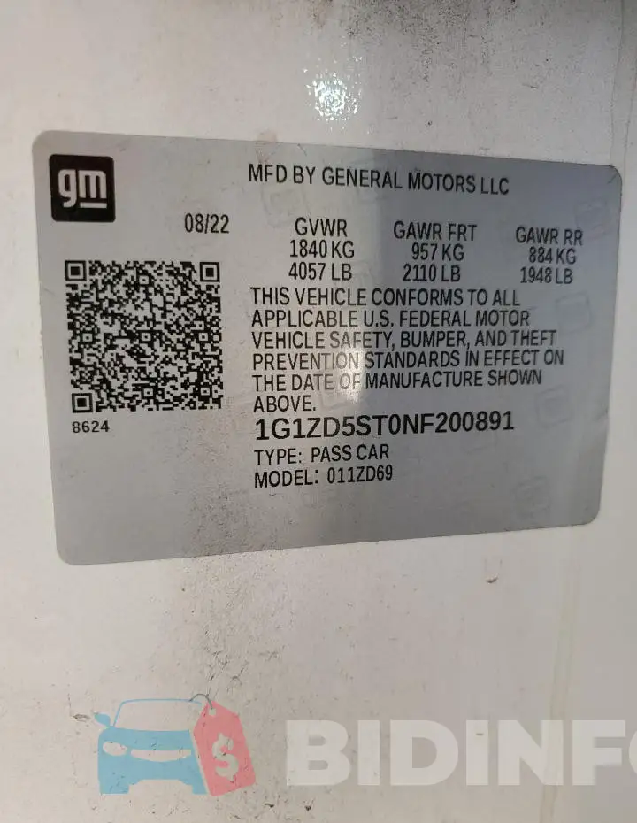 1G1ZD5ST0NF200891 Photo# 12