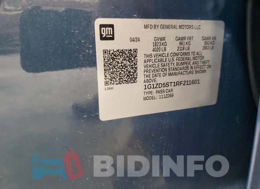 1G1ZD5ST1RF211601 Photo# 13