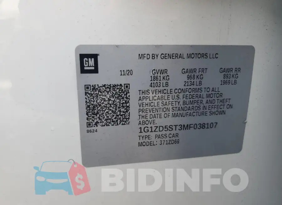 1G1ZD5ST3MF038107 Photo# 12
