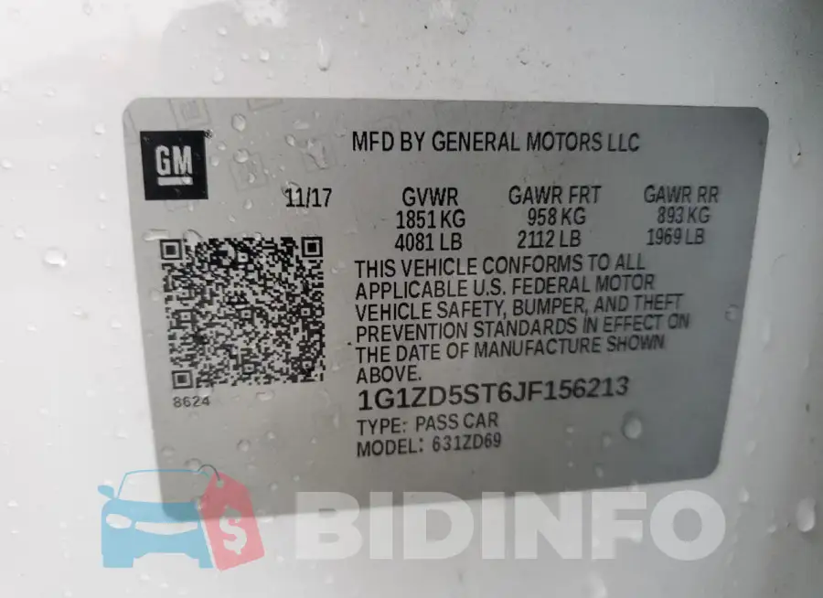 1G1ZD5ST6JF156213 Photo# 12
