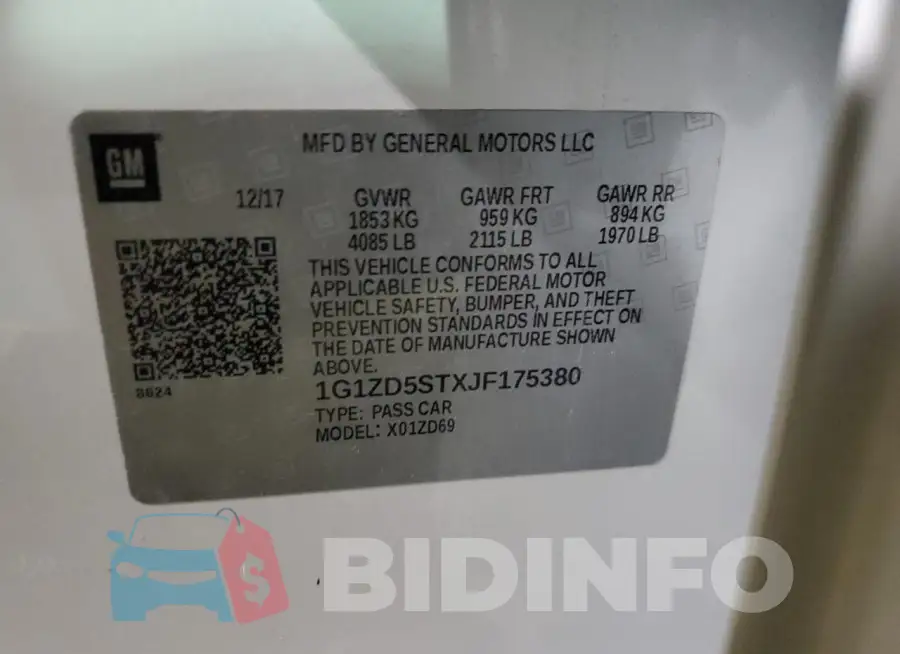 1G1ZD5STXJF175380 Photo# 12