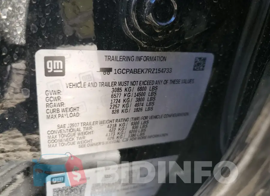 1GCPABEK7RZ154733 Photo# 12