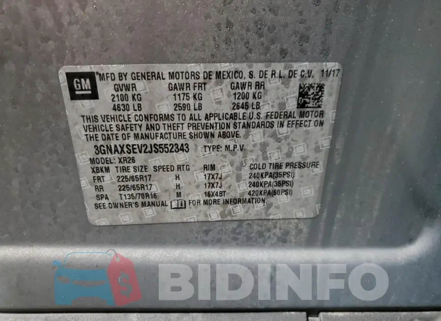 3GNAXSEV2JS552343 Photo# 13