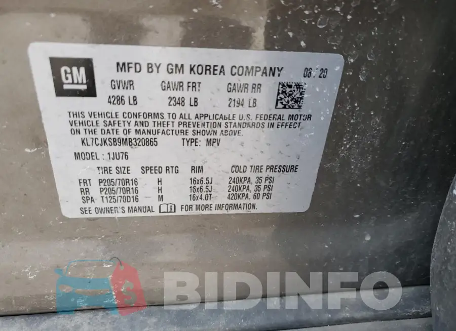 KL7CJKSB9MB320865 Photo# 12