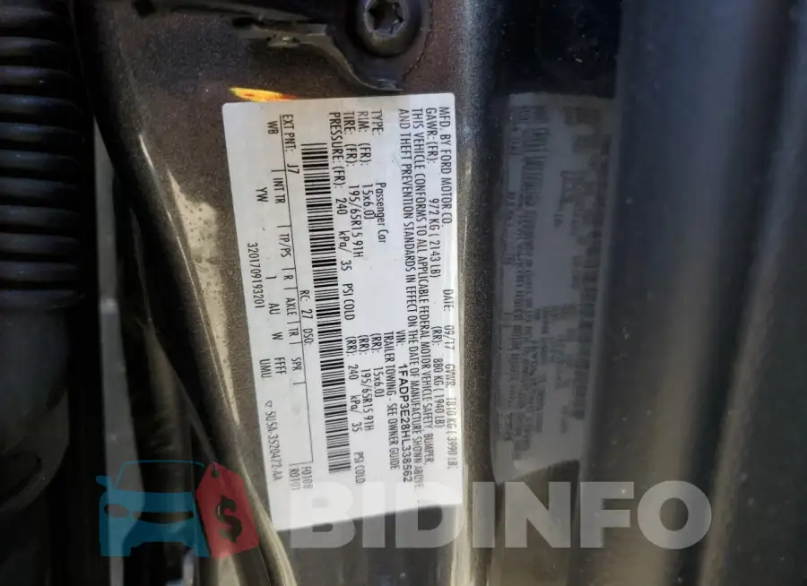 1FADP3E28HL338562 Photo# 13