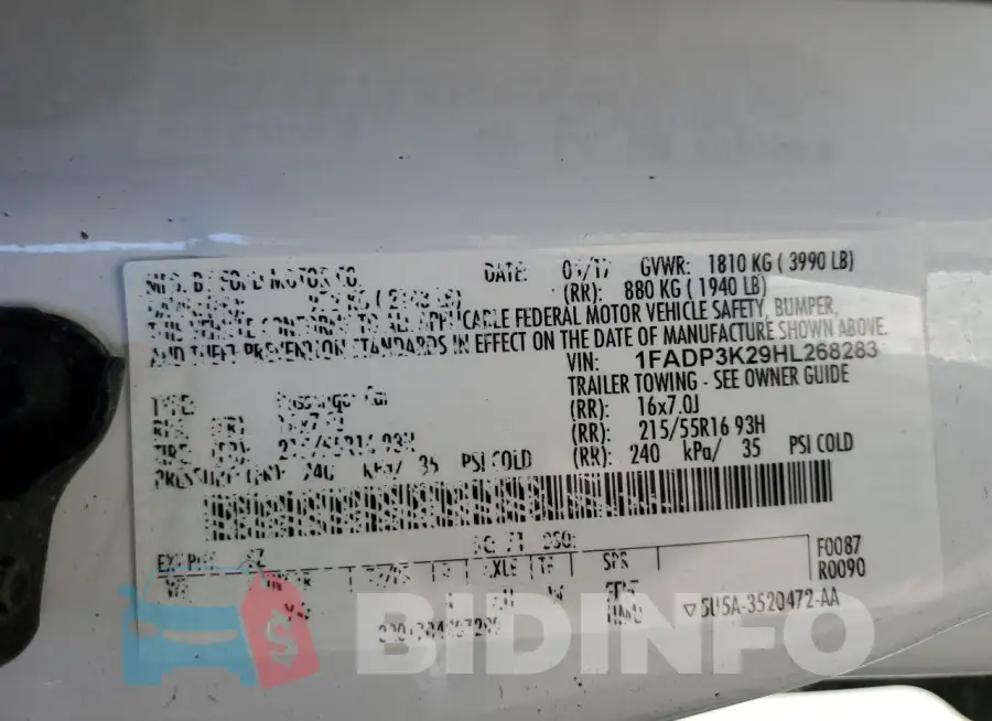 1FADP3K29HL268283 Photo# 12