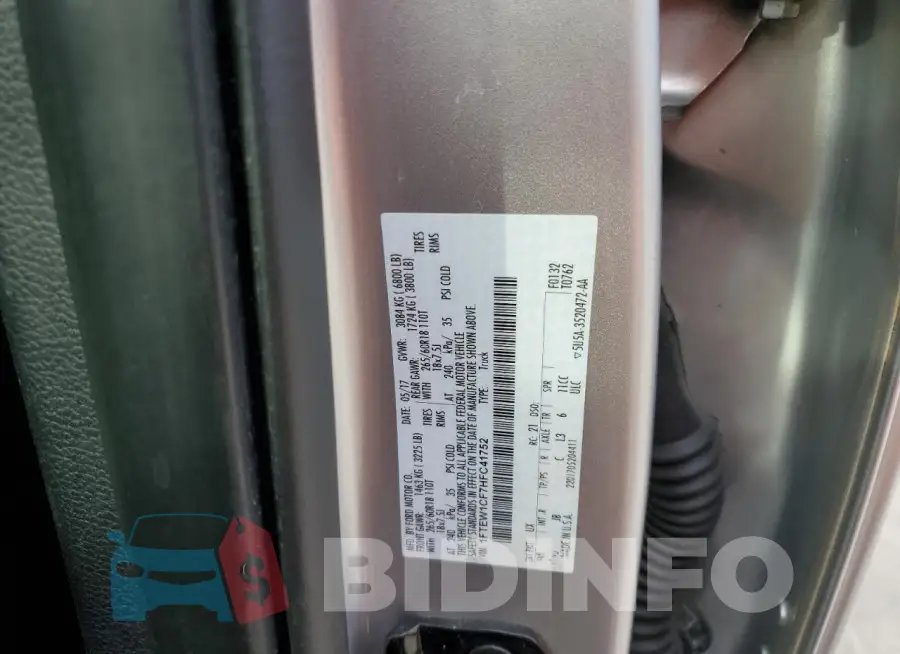 1FTEW1CF7HFC41752 Photo# 12