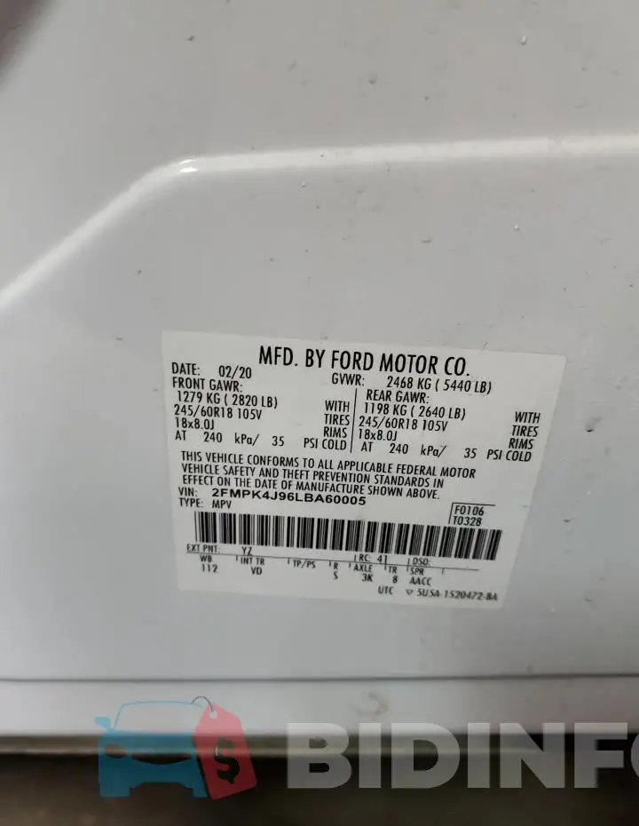 2FMPK4J96LBA60005 Photo# 13