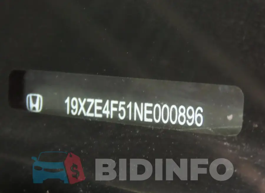 19XZE4F51NE000896 Photo# 9