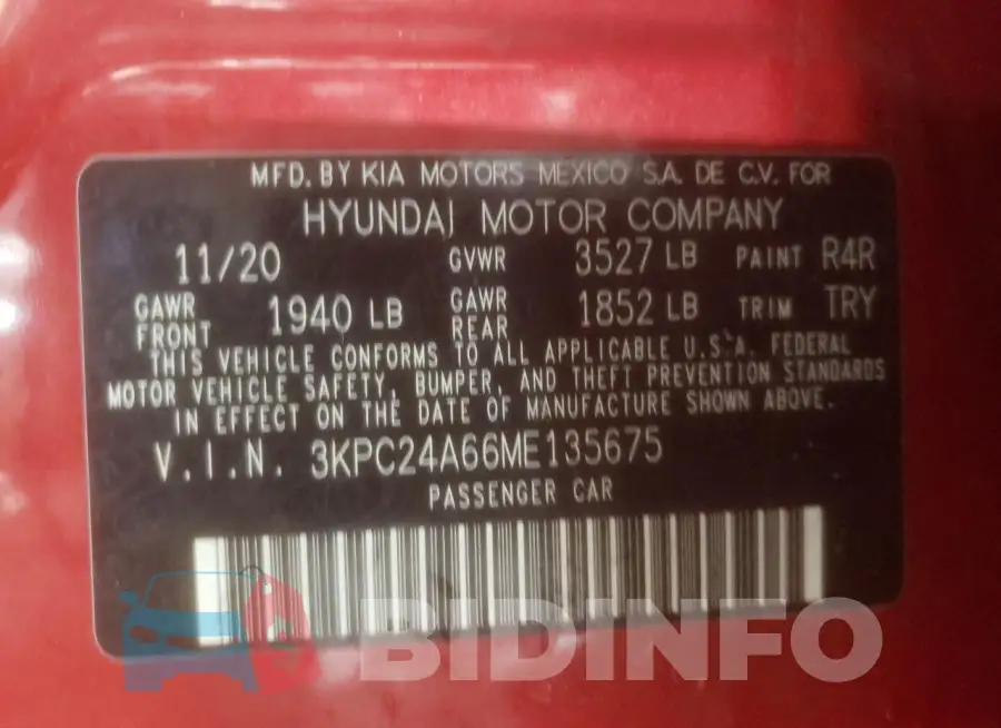 3KPC24A66ME135675 Photo# 12