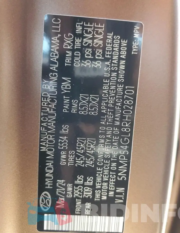 5NMP54GL8RH028701 Photo# 13