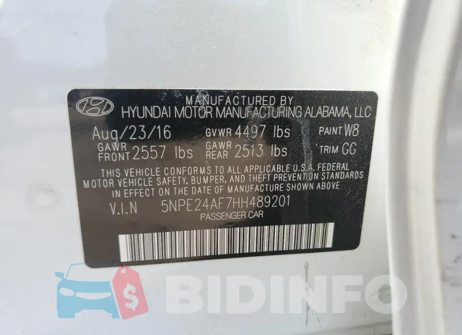 5NPE24AF7HH489201 Photo# 12