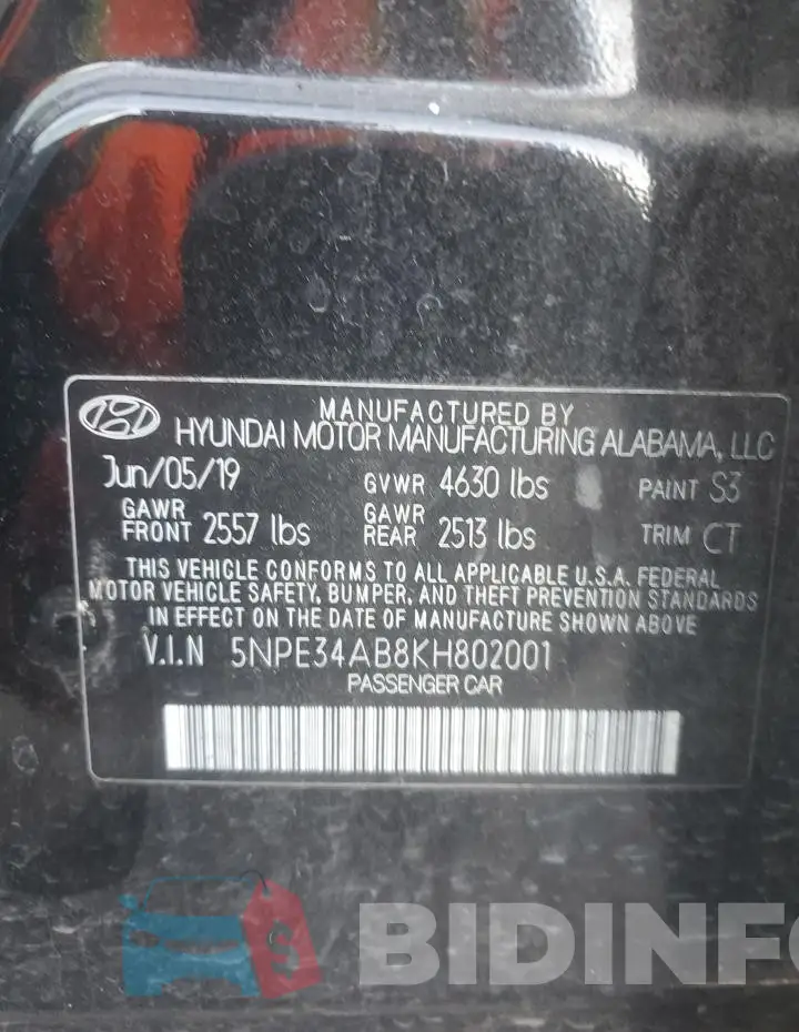 5NPE34AB8KH802001 Photo# 12