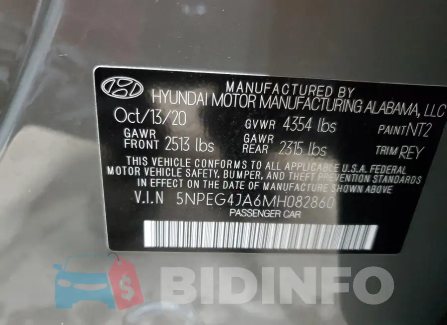 5NPEG4JA6MH082860 Photo# 12