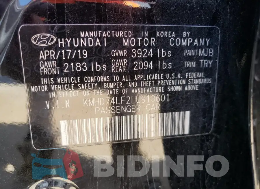 KMHD74LF2LU913601 Photo# 12