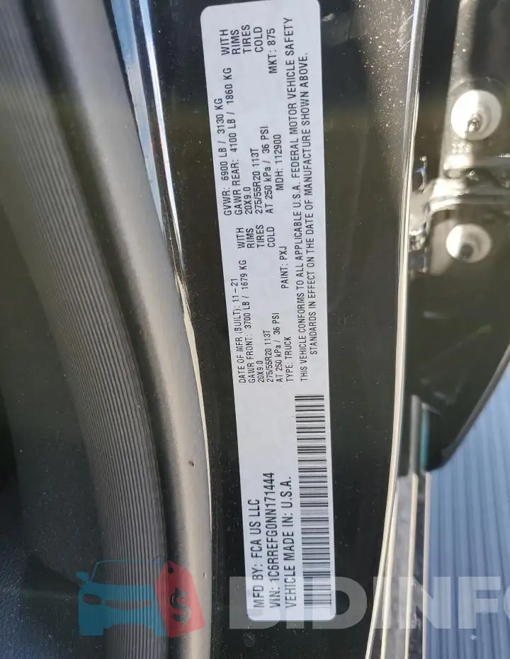 1C6RREFG0NN171444 Photo# 12