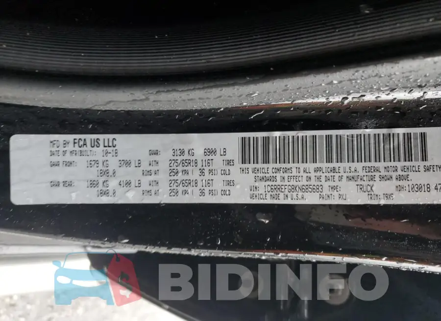 1C6RREFG8KN685683 Photo# 12