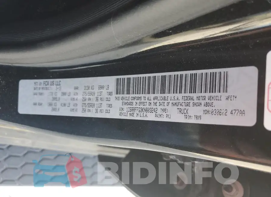 1C6RRFFG3KN803242 Photo# 12