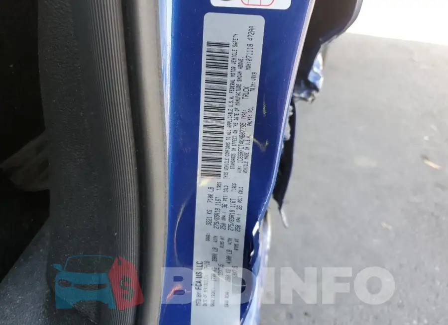 1C6SRFCT4KN607765 Photo# 12