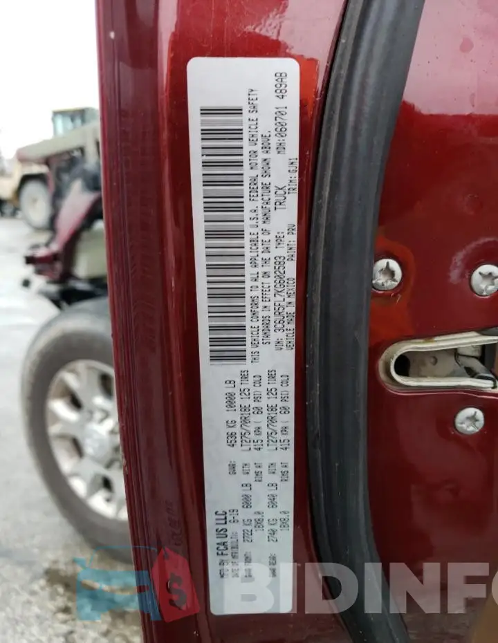 3C6UR5FL7KG602583 Photo# 13
