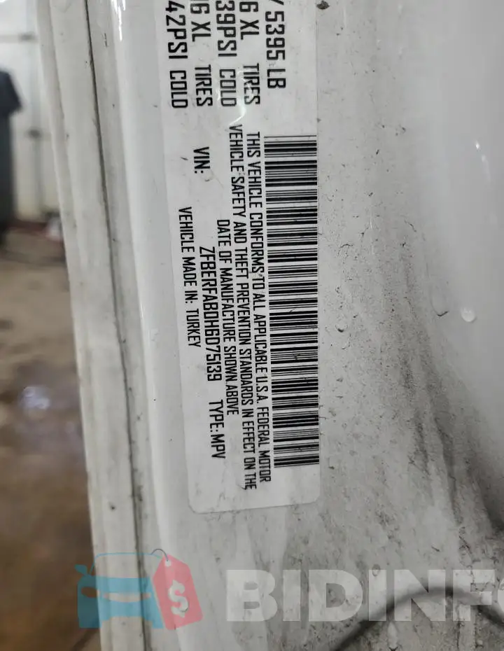 ZFBERFAB0H6D75139 Photo# 13